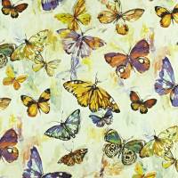 Butterfly Cloud Fabric - Passion Fruit