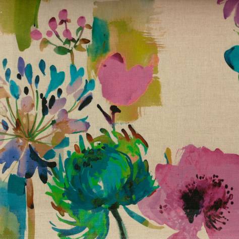 Prestigious Textiles Art & Soul Fabrics Painted Garden Fabric - Petunia - 8502/243 - Image 1
