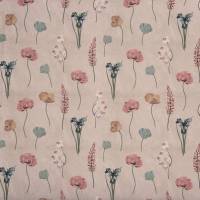 Flower Press Fabric - Rose Water