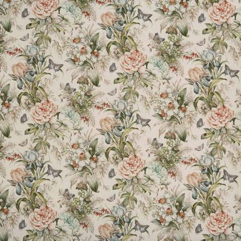 Prestigious Textiles Grand Botanical Fabrics Hot House Fabric - Peach Blossom - 8692/252
