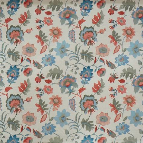 Prestigious Textiles Painted Canvas Fabrics Fleur Fabric - Seashell - 2815/411