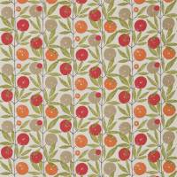 Blomma Fabric - Tangerine/Chilli/Citrus