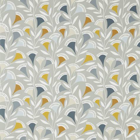 Scion Noukku Fabrics Noukku Fabric Dandelion/Butterscotch/Charcoal - NNOU120591
