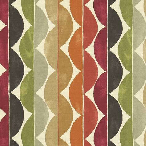 Scion Spirit Fabrics Yoki Fabric - Terracotta/Moss/Amber - NSPI120310