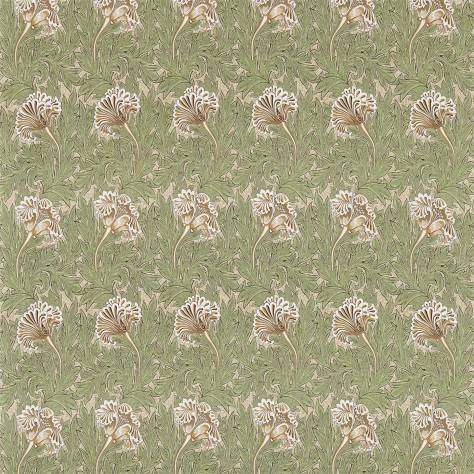 William Morris & Co Archive III Fabrics Tulip Fabric - Artichoke/Gold - DM3P224461