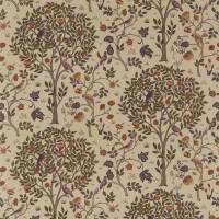 Kelmscott Tree Fabric - Mulberry/Russet