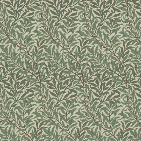 William Morris & Co Archive Weaves Fabrics Willow Bough Fabric - Forest/Thyme - DM6W230289