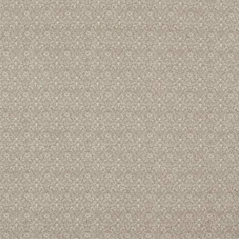 William Morris & Co Archive IV Purleigh Weaves Fabrics Bellflowers Weave Fabric - Mole - DM4U236526