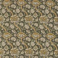 Wandle Fabric - Charcoal/Mustard