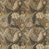 Acanthus Fabric - Mustard/Grey