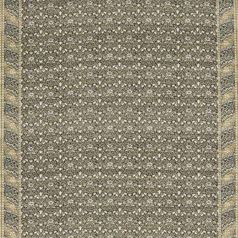 William Morris & Co Archive IV The Collector Fabrics Morris Bellflowers Fabric - Charcoal/Olive - DMA4226405