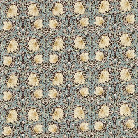 William Morris & Co The Craftsman Fabrics Pimpernel Fabric - Bullrush / Slate - DMCR226455