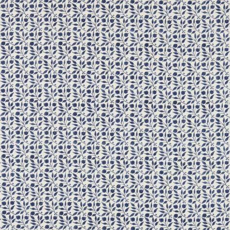 William Morris & Co The Craftsman Fabrics Rosehip Fabric - Indigo - DMCR226457