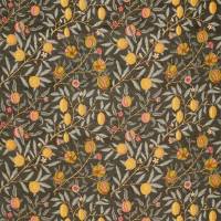 Fruit Velvet Fabric - Walnut / Bullrush