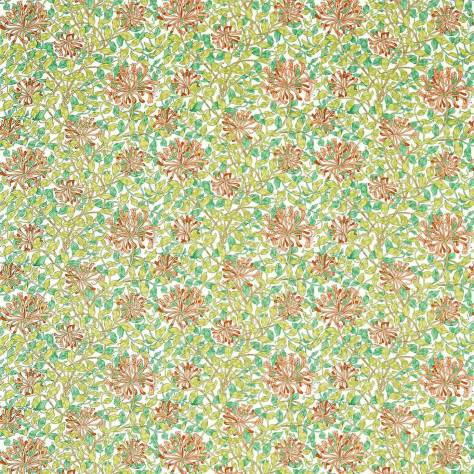 William Morris & Co Queens Square Fabrics Honeysuckle Fabric - Summer - DBPF226850