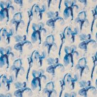 Water Iris Fabric - Indigo/Sky