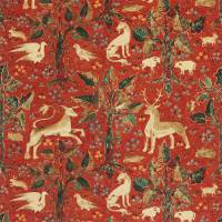 Arden Velvet Fabric - Venetian Red