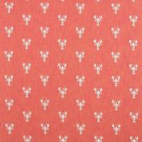 Cromer Embroidery Fabric - Coral