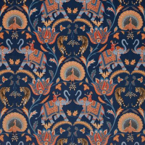 iLiv Orissa Fabrics Sumatra Velvet Fabric - Sapphire - DPAV/SUMATSAP