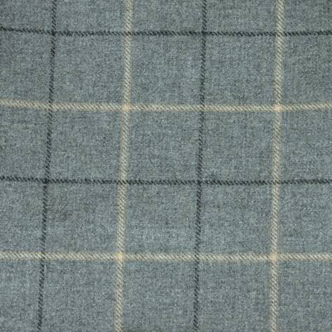 Chess Highland Wool Fabrics Kintrye Fabric - Pewter - N1030