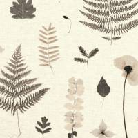 Herbarium Fabric - Charcoal/Natural