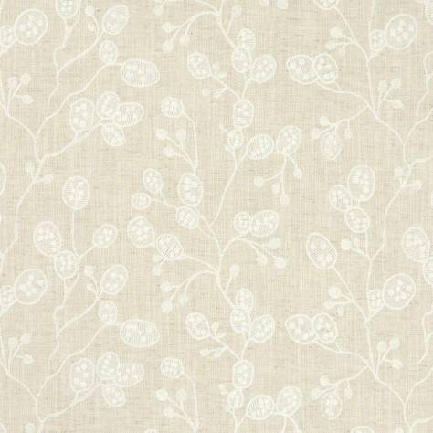 Clarke & Clarke Botanica Fabrics Honesty Fabric - Natural - F1090/03 - Image 1