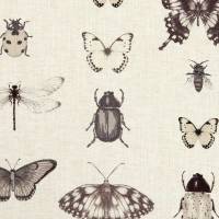 Papilio Fabric - Charcoal/Linen