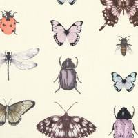 Papilio Fabric - Heather/Ivory