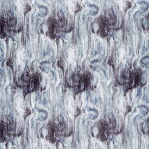 Clarke & Clarke Dimora Fabrics Tessuto Fabric - Midnight/Silver - F1552/01
