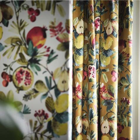 Studio G Amazonia Fabrics Fruta Fabric - Ochre Velvet - F1515/03 - Image 2