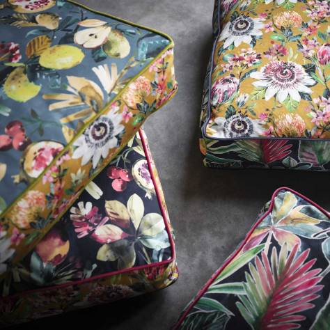 Studio G Amazonia Fabrics Fruta Fabric - Teal Velvet - F1515/04 - Image 4