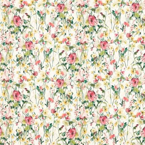 Studio G Floral Flourish Fabrics Wild Meadow Fabric - Ivory - F1596/04 - Image 1