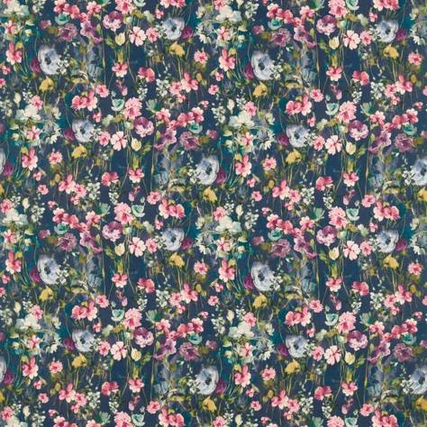 Studio G Floral Flourish Fabrics Wild Meadow Linen Fabric - Multi - F1597/01 - Image 1
