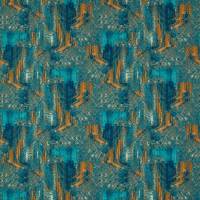 Hillcrest Fabric - Teal/Spice