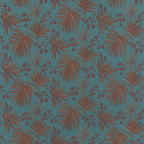 Beaumont Textiles Urban Jungle Fabrics Bengkulu Fabric - Teal - bengkulu-teal