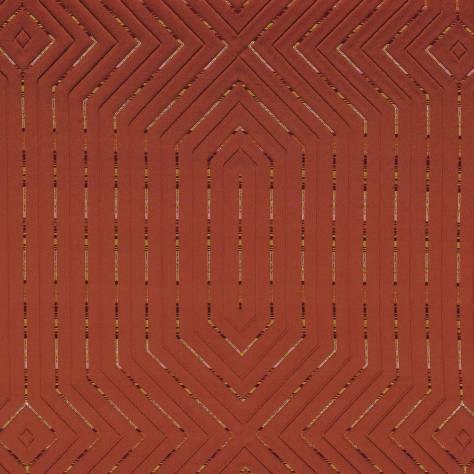 Casamance  Iena Fabrics Pyramid Fabric - Burnt Orange - 43690224