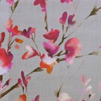 Belsay Fabric - Peony/Silver