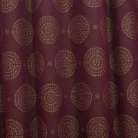 Circles Fabric - Burgundy