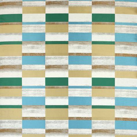 Jane Churchill Atmosphere V Fabrics Kauri Fabric - Gold/Teal - J942F/02