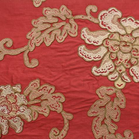 Colefax & Fowler  Landor Fabrics Cordelia Fabric - Red - F4101/03