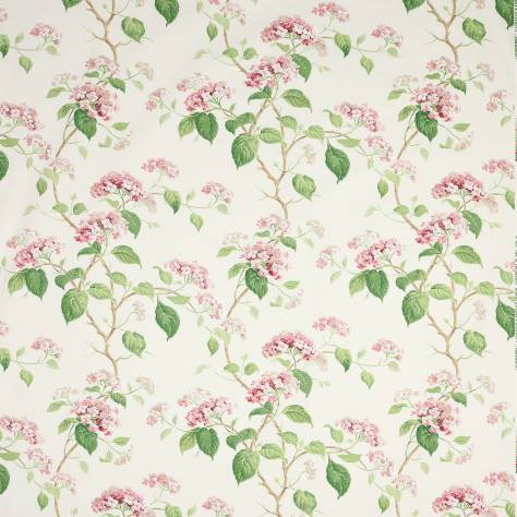 Colefax & Fowler  Classic Prints II Summerby Cotton Fabric - Pink/Green - F4405/01