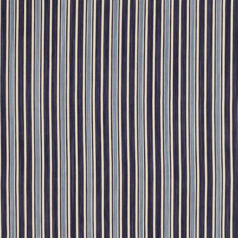 Ralph Lauren Signature Half Moon Bay Fabrics Colombier Stripe Fabric - Ink - FRL5049/01