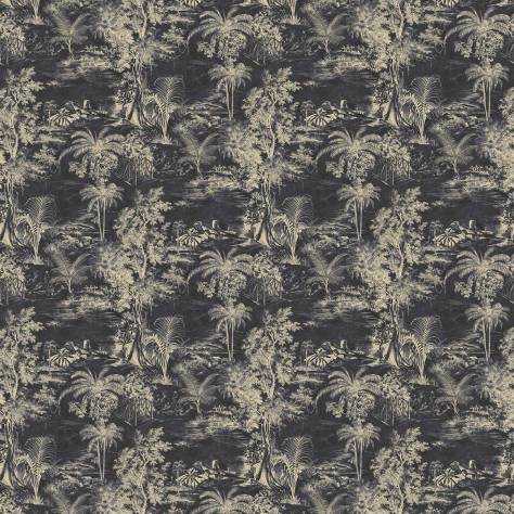 Linwood Fabrics Omega Prints Velvet Heat of the Night Fabric - Slate - LF2098FR/002
