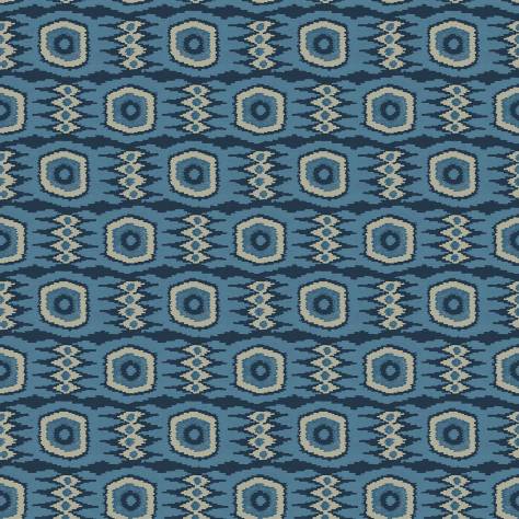 Linwood Fabrics Omega Prints Velvet Casper Fabric - Navy - LF2106FR/009