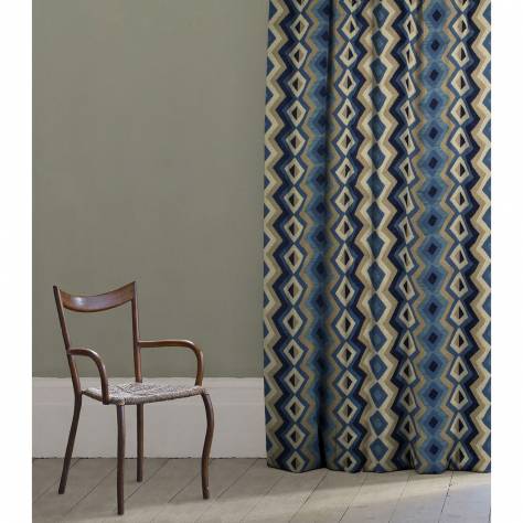 Linwood Fabrics Fable Fabrics Amala Fabric - Blue - LF1925C/002