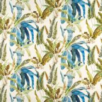 Benmore Fabric - Turquoise / Olive