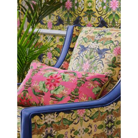Wedgwood Botanical Wonders Fabrics Sapphire Garden Velvet Fabric - Sapphire - F1589/01