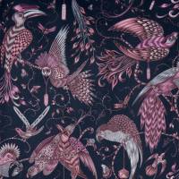 Emma J Shipley Audubon Fabric - Pink Velvet
