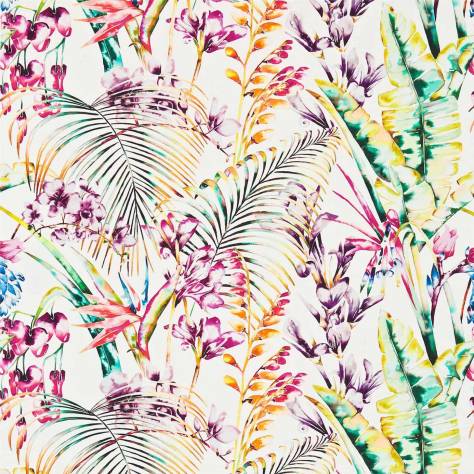 Harlequin Amazilia Fabrics Paradise Fabric - Flamingo/Papaya/Apple - HAMA120351