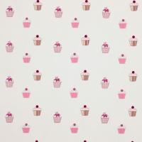 Cupcakes Fabric - Fuchsia/Candy/Lime/Natural